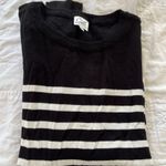 Never Worn: Cielo black & white striped crew neck sweater Size M Photo 8