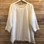 New York Laundry 3/4 Sleeve Ribbed Pullover Top Plus Size 1X NWT Photo 0
