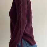 Guess Chunky Knit Burgundy sweater Size XS Photo 2