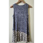 LOGO By Lori Goldstein Logo Layers Lori Goldstein Gray Lavender Taupe Print Tunic Top Dress XS Photo 2