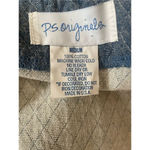 PS Originals Vintage Blue Quilted Lightweight Vest Size M Photo 3