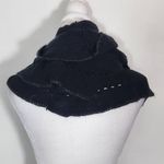 C. Wonder by Christian Siriano Black Infinity Scarf with Metallic Silver Edge Photo 2