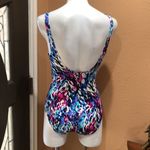 Aqua Green  colorful one piece swimsuit Photo 4