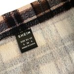 SheIn Plaid Mini Skirt In Brown & Beige By Small short casual stretch Photo 3