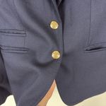 J.Crew  Schoolboy Blazer Navy Blue Women's Size 0 Academic Business Preppy Wool Photo 4