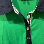 Jones New York Cute fighting Irish green blue rugby style 3/4 sleeve lightweight top cotton Photo 5