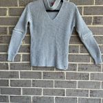 Guess  Long Sleeve Ribbed Choker Sweater  top  Size XSmall Gray Photo 1