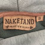 Naketano Hoodie Leaf Green Melange Fleece Cowl Neck Pullover Women’s Size Small Photo 11