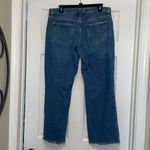 Free People  We the Free Button Fly Wide Leg Raw Hem Cropped Jeans Photo 3