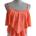 Orange Tiered Tankini Top Size XL Padded Bra Photo 0