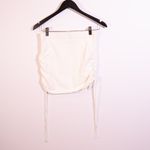 Free People  Beach Cotton Blend Knit Stretch Ruched Tie Side Mini Sweater Skirt Photo 0