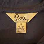 Lilly Pulitzer Navy Long Sleeve Pique Polo Supima Cotton Size Medium Blouse. Photo 4