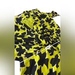 Diane Von Furstenberg  Dora Silk Faux Wrap Dress Size 2 yellow black long sleeve Photo 9