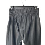 Brochu Walker  Black Juniper Stretch Crop Pants faux Leather size small Photo 5
