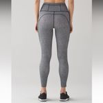 Lululemon Women’s Fast And Free 7/8 Tight Leggings Frozen Fizz White Black Sz 8 Photo 1