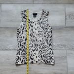 Sutton Studio Cashmere Sleeveless Sweater Shell | Animal Print Sweater Shell Black Photo 7