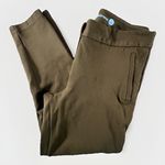 Betabrand  Mustard Dot Cigarette Skinny Yoga Dress‎ Pants Size Small Zip leg Hem Photo 7