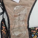 Oseree Netquins Microkini Bottoms Sequined Size Small New with Tag Tie String Black Photo 9