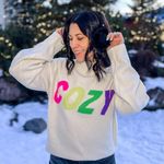 A New Day  Women Medium Ivory Crewneck COZY Long Sleeve Ribbed Cuff & Hem Sweater Photo 10