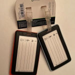 NWT Travel Luggage Tags Passport Stamp Logo Blue Photo 2