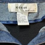 Vintage Denim Trimmed Black Sweater Size L Photo 5