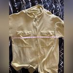 BUCKET LIST SCHEELS Oversized Shacket Button Down Coat Cover Up NWT Women’s L Yellow Size L Photo 7