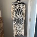 Sky And Sparrow Cream Lace Swim Coverup with Scalloped Edges size S/M Photo 5