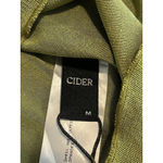 Cider Strapless Tube Dress Womens M Green Ruffle Hem A Line Boho Chic Midi NWT Photo 5