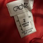 Cache  Red Cocktail Dress Size 2 Bodycon Ruffle Spaghetti Straps Or Strapless Photo 9