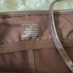 Offline by Aerie Real Luxe Faux Leather Unitard Brown Photo 7