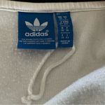 Adidas tennis track jacket white 3D logo w/ stripes logo athletic jacket small Photo 6