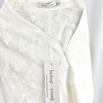 Bishop and Young New Textured Wrap Blouse Jayne Cross Front Top White Photo 9
