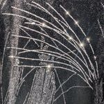 Vintage Notions Evening Velvet Bolero Women's Large Black/Silver Silver Photo 6