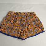Aerie High Waist Women's Shorts in Orange and Blue Photo 3