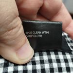 Marcus Adler New York Blue White Check Paper Brim Bow Beach Visor Hat One Size Black Photo 6