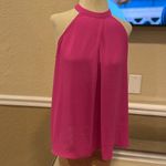 Dina Be  Vibrant pink Halter top size Medium perfect top for a night out! Photo 3