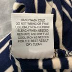 Olive & Oak Navy Blue and Cream Striped High Waisted Jersey Dress Size M… Photo 9