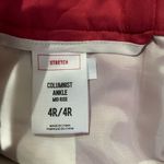 EXPRESS Columnist Mid Rise Ankle Red Dress Pants Photo 3