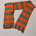 PINK - Victoria's Secret Victoria's Secret Winter Angel Scarf PINK Signature Stripe Orange/Gray Photo 1