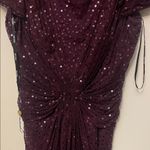 Elegant Sequin Midi Dress in Purple Size XL Photo 8