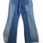 Hue ‎ Two Tone Distressed Denim Cropped Leggings Photo 1