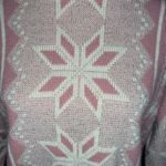 Vintage Adele Knit 80’s Snowflake Ski Sweater Knit Size L Photo 4