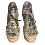 Sam Edelman Tinley Croc Leather Platform Wedges Photo 5