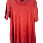 Eileen Fisher Viscose Jersey Tunic Dress Knit Top Size M Watermelon Tangerine Photo 0