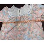 Vintage 80s Pink‎ Floral Eyelet Collar Nightgown Soft Girl Grannycore Tradwife Pink Size undefined Photo 6