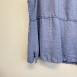 Flax  100% Linen Blue Sleeveless Top Photo 2