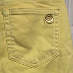 MICHAEL KORS Women’s Jeans Size 4 MK Jeans Cropped Ankle Jeans Yellow Photo 4