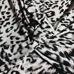 ANA& KATE (L) CHEETAH PRINT PULL‎ OVER BLOUSE BLACK/PINK AND WHITE CAP SLEEVE Size L Photo 4