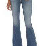 MOTHER Denim MOTHER- The Weekender Fray in Walking On Coals Denim Blue Jeans Photo 0