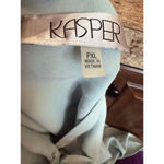 Kasper  Light Blue Sleeveless Tie Neck Blouse Petite XLP Photo 3